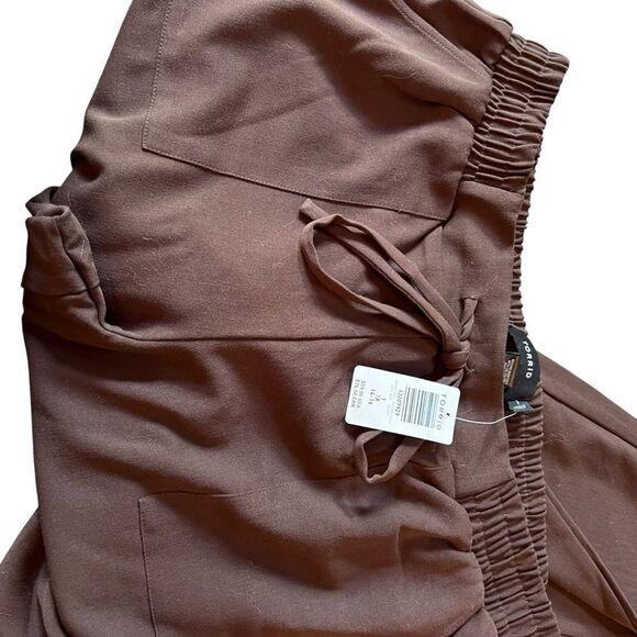 Torrid Brown Twill Tapered Pants 1 - Picture 4 of 9